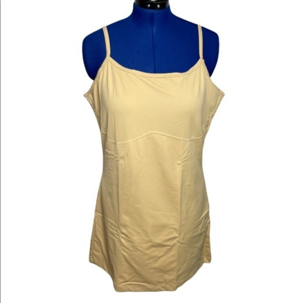 New Comfort Choice‎ 1X/22/24 nude stretch adjustable strap shapewear dress